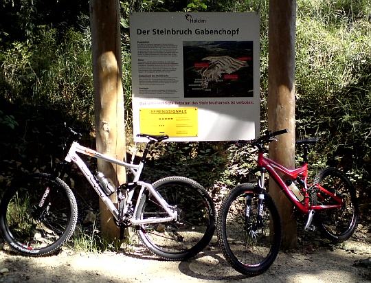 Unsere Bikes am Gabenchopf