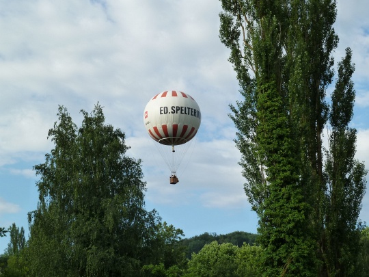 Gasballon in der Luft