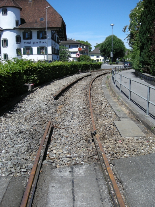 alte WSB-Gleise in Suhr