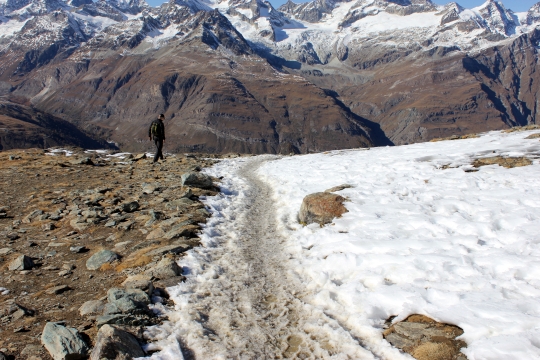 Wanderweg auf dem Gornergrat