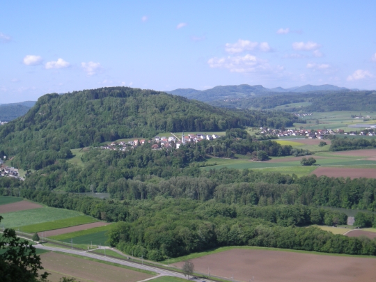 Blick von der Iflue auf den Bruggerberg