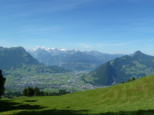 Blick von der Haggenegg ins Tal.